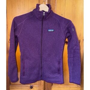Patagonia Women's XXS 2XS Better Sweater Full Zip Fleece Jacket Purple Coat